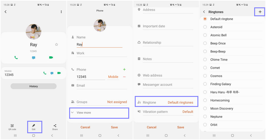 Assign A Personal Ringtone to A Contact on Samsung Galaxy Note 10